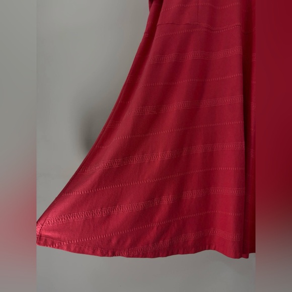 New Talbots Women’s 3X Short Sleeve A-Line Fit & Flare Stripe Dress Cotton Modal - Picture 4 of 7